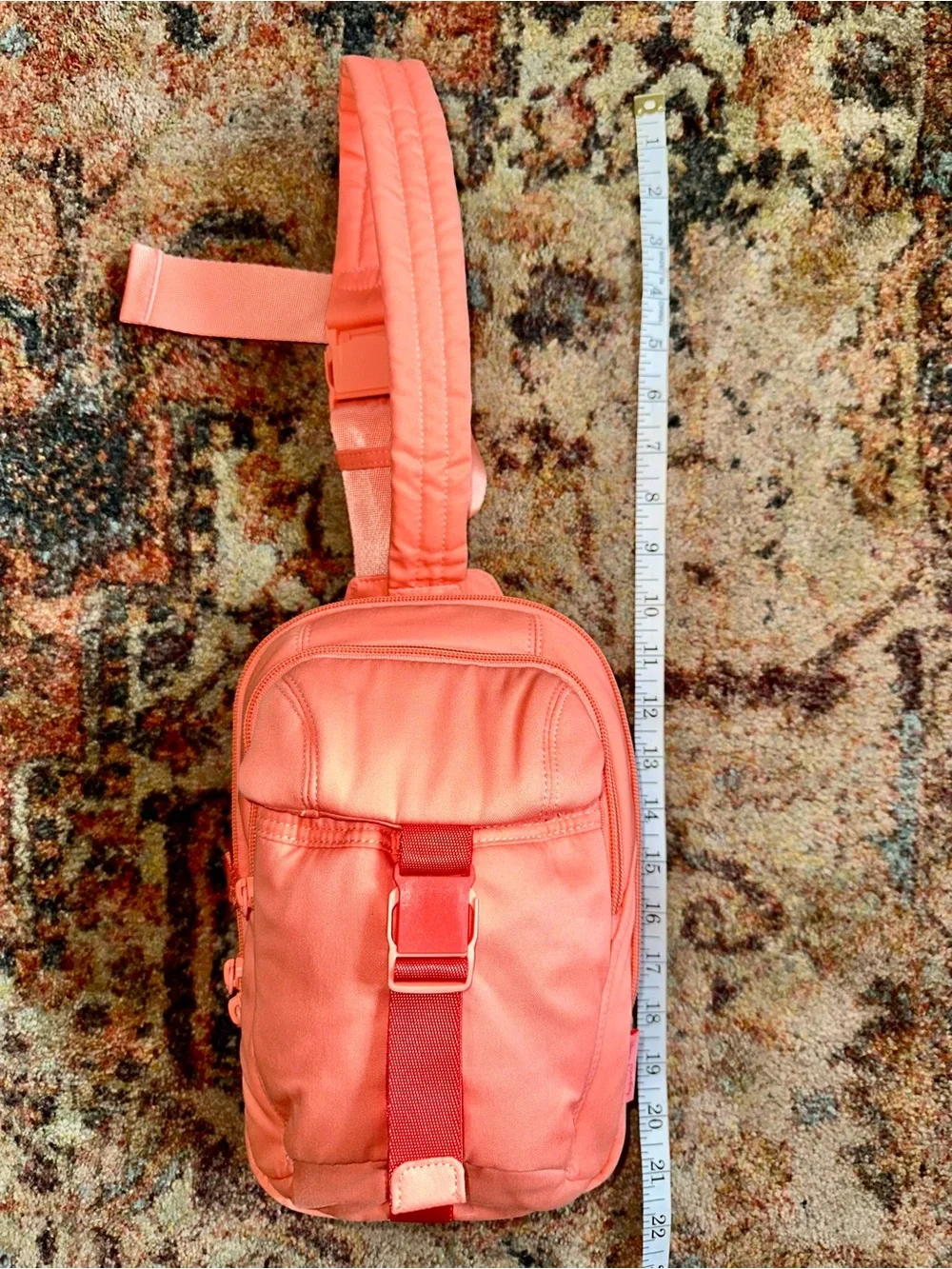 Vera Bradley Peach Crossbody Satchel with Adjustable Strap